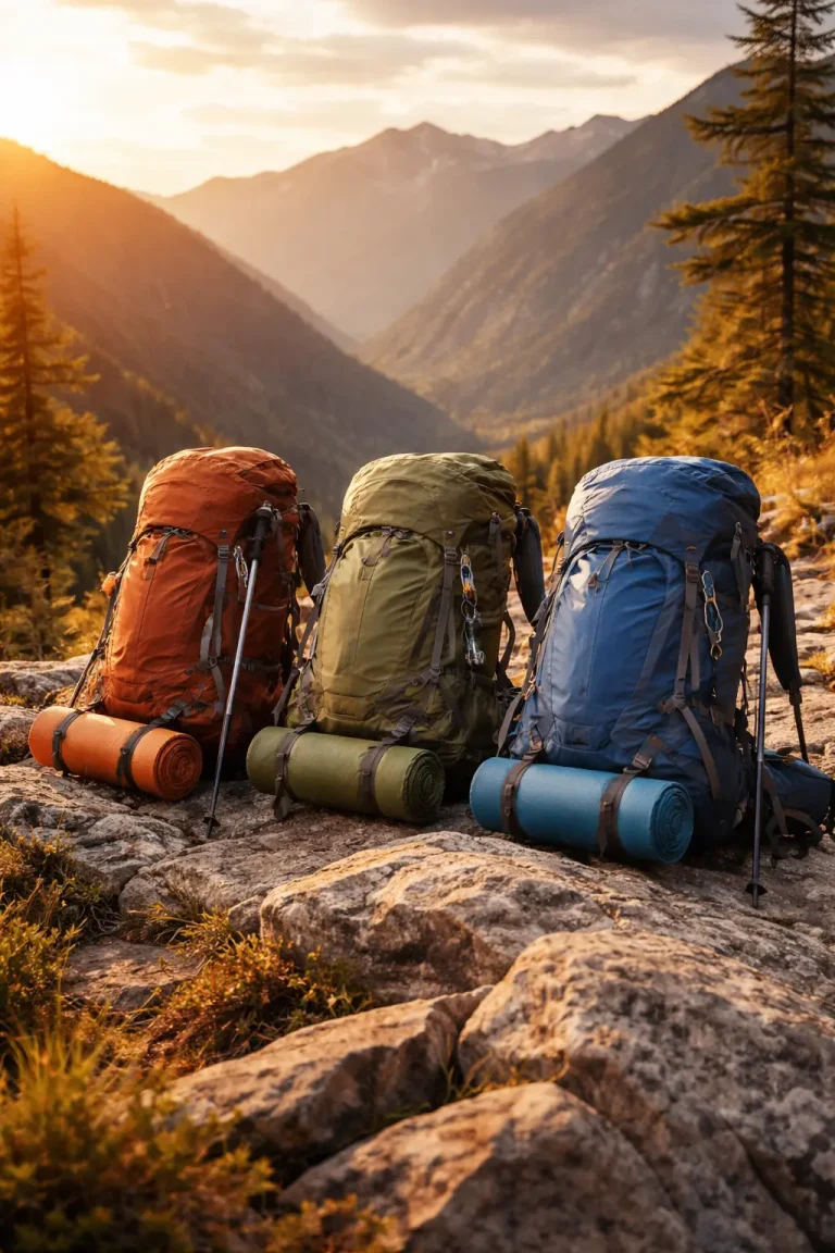 Les Meilleurs Sacs à Dos de Randonnée de 50L, trois sacs à dos randonnée dans la montagne