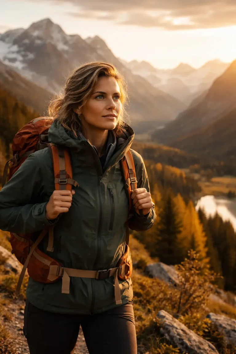 Top des Vestes Imperméables pour la Randonnée, femme rendonneuse veste pluie en montagne